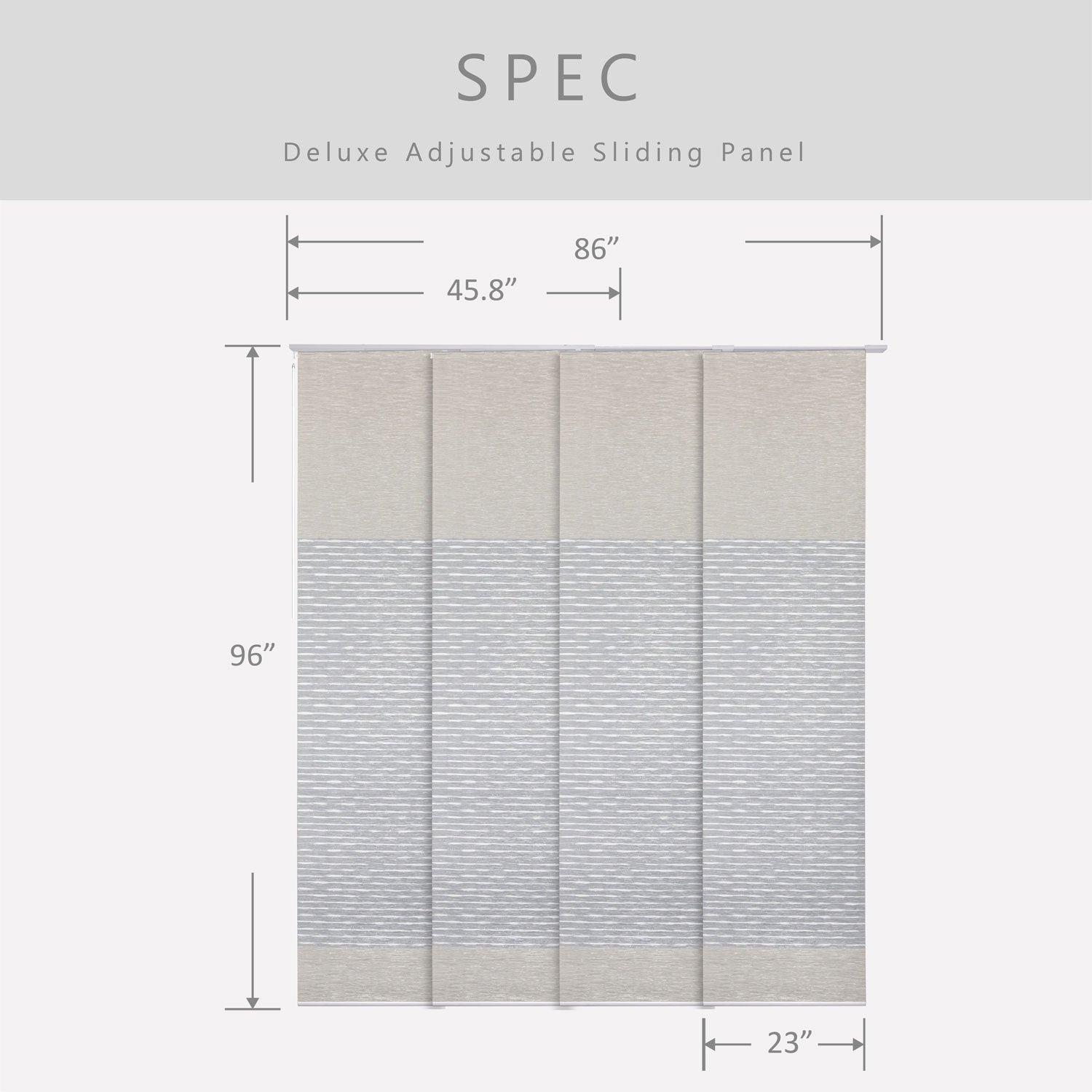 Adjustable Sliding Panels | Blackout | Ice River